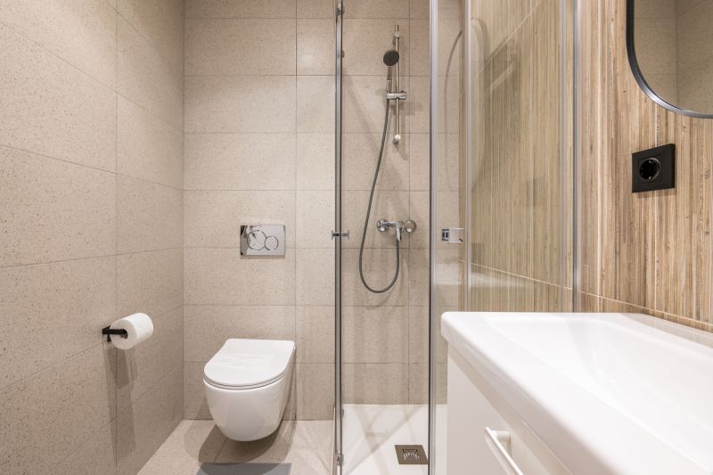 Compact Shower with Built-In Storage